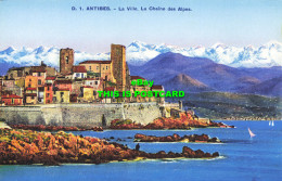 R621728 D. 1. Antibes. La Ville. Le Chaine Des Alpes. Photochromie. S. I. C. A - Mondo