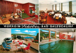 73326476 Bad Salzschlirf Kurheim Schober Speisesaal Terasse Hallenbad Bad Salzsc - Other & Unclassified