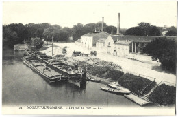 NOGENT SUR MARNE - Le Quai Du Port - PENICHE - Nogent Sur Marne