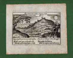 ST-FR MONTARGIS Loiret 1630~ MONTHERRI Daniel Meisner RECTUM PER DURA CARPIT ITER -Montis Henrici - Stiche & Gravuren