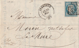 Lettre De Grenoble à La Mure LAC - 1849-1876: Klassieke Periode