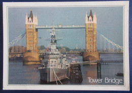 CPM BATEAU CROISEUR LÉGER " HMS BELFAST " SUR LA TAMISE    ( LONDRES - GRANDE BRETAGNE ) - - Guerre