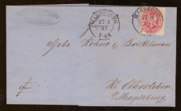 Allemagne Prusse Preussen Lettre Brief Cover Timbre N° 17 Cachet 1867 Magdeburg - Brieven En Documenten