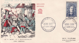 FDC 1958  JEAN BART DUNKERKE - 1950-1959