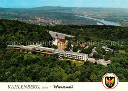 73326238 Kahlenberg Wien Fliegeraufnahme Mit Klosterneuburg Und Donau Kahlenberg - Autres & Non Classés