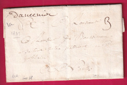 MARQUE MANUSCRIT ANCENIS LOIRE INFERIEURE 1739 LENAIN N°1 A INDICE 18 POUR NANTES LETTRE - 1701-1800: Précurseurs XVIII