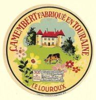 Etiqu. CAMEMBERT LE LOUROUX Touraine - Cheese