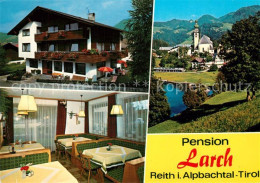 73326041 Reith Alpbachtal Pension Larch Ortsmotiv Mit Kirche Alpen Reith Alpbach - Andere & Zonder Classificatie