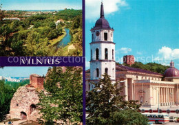 73325980 Vilnius Panorama Kathedrale Burgruine Vilnius - Litauen