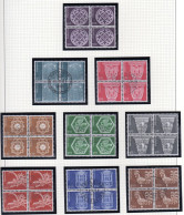 1973-75 Zum: 534-542 4block Used / Gest.  (ch252) - Gebraucht