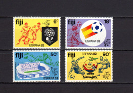 Fiji Islands1982 Football Soccer World Cup Set Of 4 MNH - 1982 – Spain