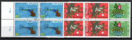 1974 Werbemarken 4block Used/gest.  (ch140) - Used Stamps