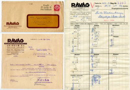 Germany 1934 Cover /w Letter & Invoice; Leipzig - RAVAG, Rauchwaren-Versteigerungs To Schiplage; 12pf. Hindenburg - Covers & Documents