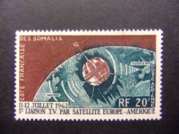 56 COTE DES SOMALIS COSTA DE SOMALIA 1963 / TELECOMUNICACIONES ESPACIALES / YVERT PA 33 ** MNH - Ongebruikt