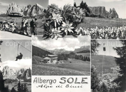 73325112 Alpe Di Siusi Albergo Sole Terrasse Sessellift Seilbahn Alpe Di Siusi - Sonstige & Ohne Zuordnung