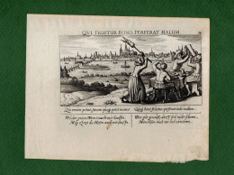 ST-FR ORLEANS 1630~ ORLIENS Daniel Meisner -QUI FRUITUR BONO, PERFERAT MALUM - Estampes & Gravures