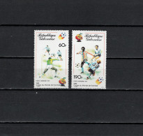 Gabon 1981 Football Soccer World Cup Set Of 2 MNH - 1982 – Spain