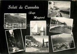 73325007 Cannobio Lago Maggiore Panorama Uferstrasse Schlucht Segeln Cannobio La - Autres & Non Classés