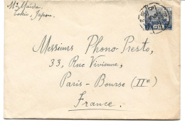 LETTRE POUR LA FRANCE 1925 - Storia Postale