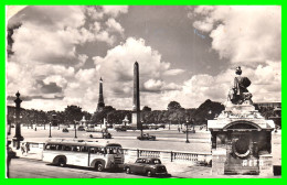 FRANCIA ( VISTA PANORAMICA DE LA PLAZA DE LA CONCORDE )  POSTAL FRANQUEADA EN EL AÑO 1956 - Plazas