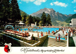 73324508 Mayrhofen Zillertal Frei Und Hallenbad Mit Gruenberg Mayrhofen Zillerta - Altri & Non Classificati