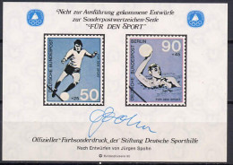 Germany 1980 Football Soccer, Waterball Vignette MNH - Unused Stamps