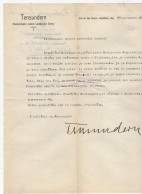 1933. KINGDOM OF YUGOSLAVIA,SLOVENIA,LJUBLJANA,TENSUNDERN,CONCEL OF LJUBLJANA DIOCESE,HOVEL BY HAMM TO DUSSELDORF CONSUL - Historische Documenten