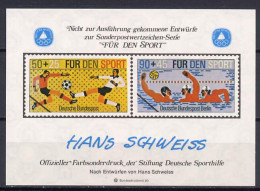 Germany 1980 Football Soccer, Waterball Vignette MNH - Nuevos