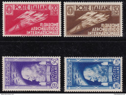 1935 Regno Di Italia, N° 384/387 La Serie Completa Di 4 Valori - Certificato Bi - Andere & Zonder Classificatie