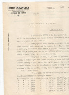 1935. KINGDOM OF YUGOSLAVIA,SLOVENIA,VUHRED OB DRAVI,PETER MRAVLJAK TRADE,LETTER TO STATE COUNCIL - Documents Historiques