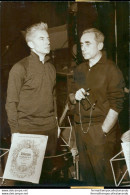 Fo2428 Foto Originale Herbert Von Karajan E Clouzot Durante Le Registrazioni - Other & Unclassified