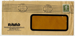 Germany 1929 Cover; Leipzig - RAVAG, Rauchwaren-Versteigerungs; 30pf. Gotthold Ephraim Lessing - Storia Postale