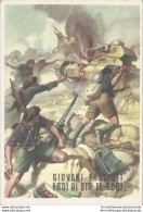 An472 Cartolina Militare Illustratore Boccasile Giovani Fascisti Eroi Di Bir-el- - Andere & Zonder Classificatie