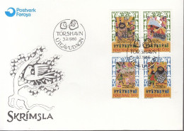 FÄRÖER  130-133, FDC, Tanzlieder, 1986 - Färöer Inseln