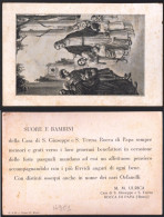 GRANDE VECCHIO SANTINO CON AUGURI DI PASQUA - GESU CON I BAMBINI - CASA DI S.GIUSEPPE E S.TERESA - ROCCA DI PAPA  (H901) - Imágenes Religiosas