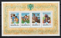 Ghana 1980 Football Soccer, IYC S/s MNH - Unused Stamps