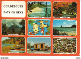 Guadeloupe Pays De Rêve Multivues N°004 Anse Laborde La Soufrière Marché Plage Deshaies Camion Transport De Cases - Andere & Zonder Classificatie