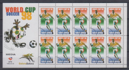 REPUBLIC OF SOUTH AFRICA 1998 FOOTBALL WORLD CUP SPECIMEN SHEETLET - 1998 – Frankrijk