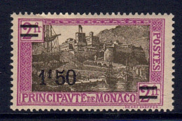 Monaco // 1926 // Timbres Neuf** MNH Nouvelle Valeur Avec Surcharge Signé Au Dos No. Y&T 110 - Ungebraucht