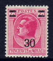 Monaco // 1926 // Timbres Neuf** MNH Nouvelle Valeur Avec Surcharge Signé Au Dos No. Y&T 104 - Unused Stamps