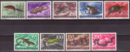 Yugoslavia 1962 - Animals (Fauna) - Reptiles - Mi 1007-1015 - MNH**VF - Nuovi