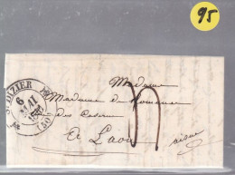 Une Lettre Dite Précurseurs   Cachet  St - Dizier  1841  Destination Laou Ariège ! - 1801-1848: Voorlopers XIX
