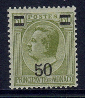 Monaco // 1926 // Timbres Neuf** MNH Nouvelle Valeur Avec Surcharge Signé Au Dos No. Y&T 105 - Nuevos