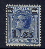 Monaco // 1926 // Timbres Neuf** MNH Nouvelle Valeur Avec Surcharge Signé Au Dos No. Y&T 109 - Ongebruikt