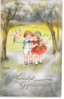 Illustrator - Hannes Petersen - Children, Enfants, Kinder, Bambini,romance, Flowers, Fleurs, Fiori, Blumen, Couple - Petersen, Hannes