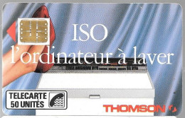 CARTE-PUBLIC-01/1989-F-46-SC3-50U-ISO THOMPSON-OFFSET-Glacé-V° Trait Epais-6 Pe-N°104581-UTILISEE-TBE - 1989