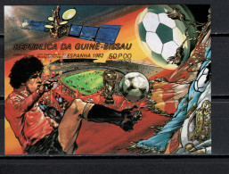 Guinea - Bissau 1982 Football Soccer World Cup, Space S/s Imperf. MNH -scarce- - 1982 – Espagne