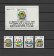 Honduras 1981 Football Soccer World Cup Set Of 4 + S/s MNH - 1982 – Espagne