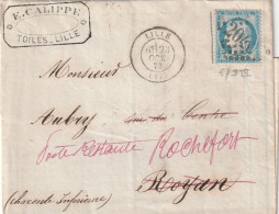 Lettre De Lille à Royan Puis Rochefort LAC - 1849-1876: Période Classique