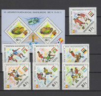 Hungary 1982 Football Soccer World Cup, Space Set Of 7 + S/s MNH - 1982 – Espagne